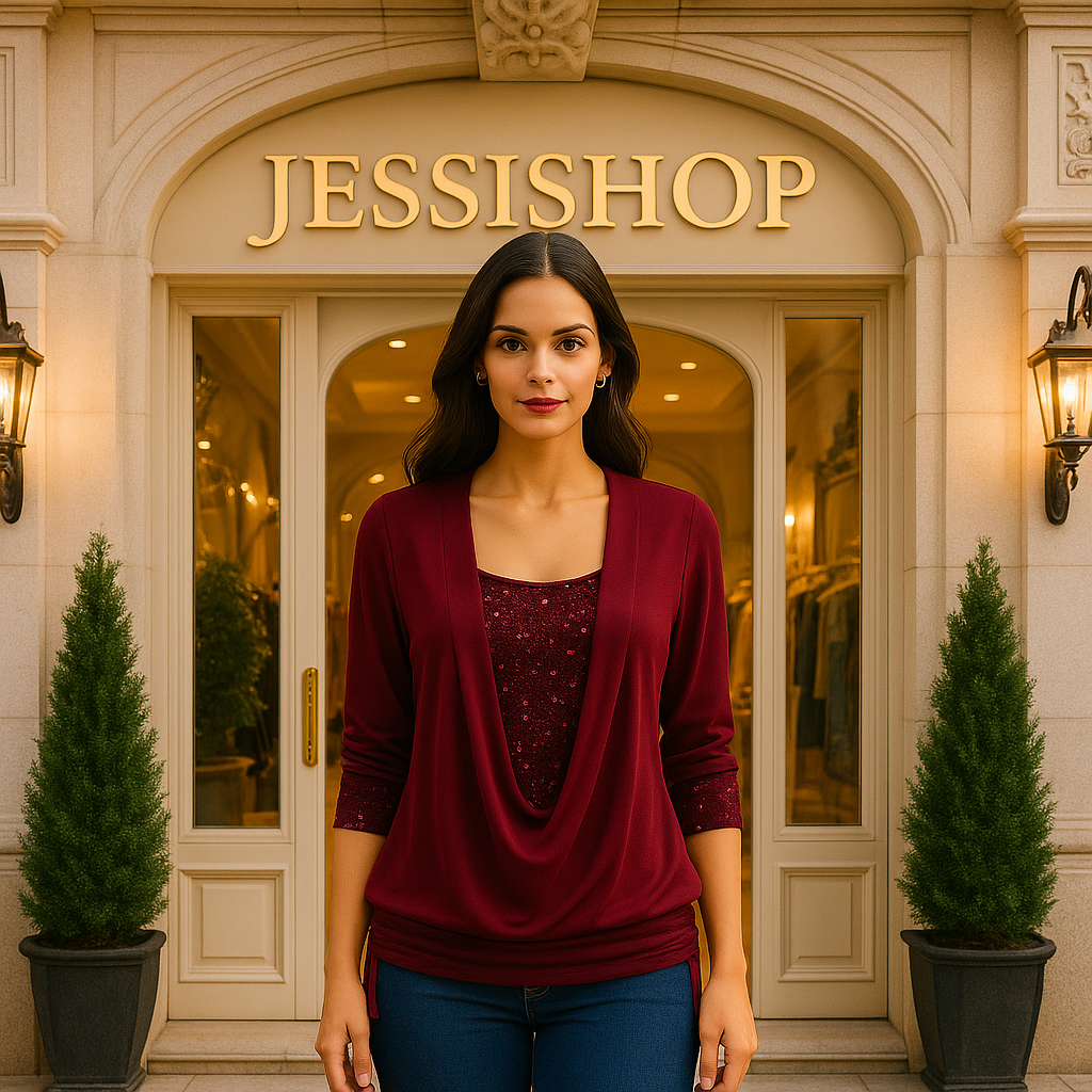 JESSISHOP-Top Glow Chic