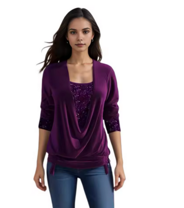 JESSISHOP-Top Glow Chic